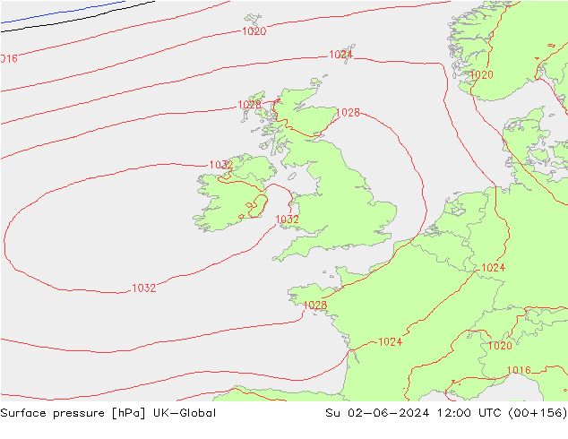 приземное давление UK-Global Вс 02.06.2024 12 UTC