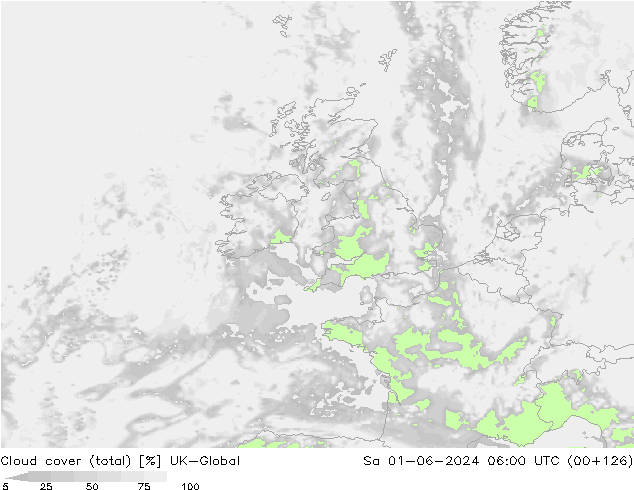 Cloud cover (total) UK-Global Sa 01.06.2024 06 UTC