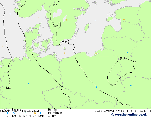 Cloud layer UK-Global dom 02.06.2024 12 UTC