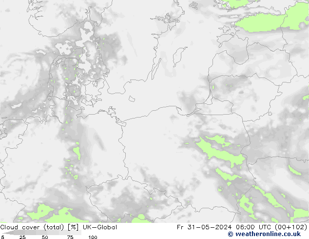 zachmurzenie (suma) UK-Global pt. 31.05.2024 06 UTC