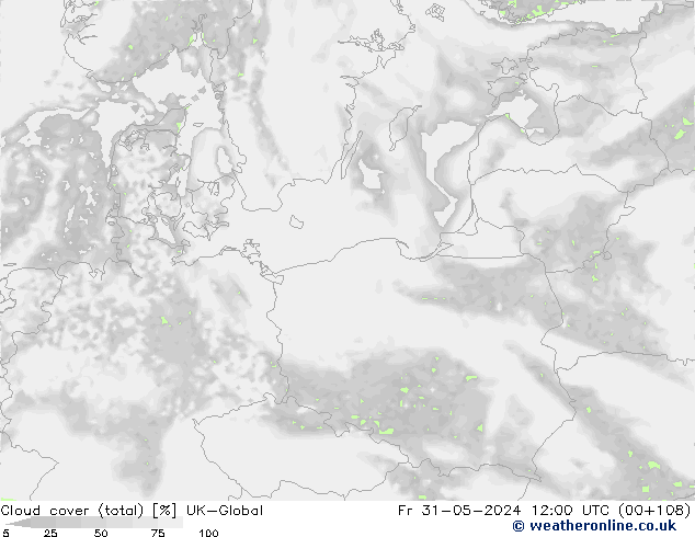 zachmurzenie (suma) UK-Global pt. 31.05.2024 12 UTC