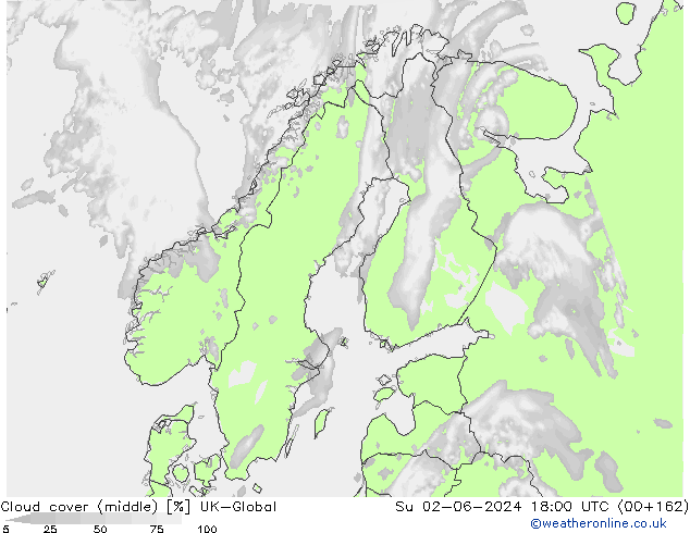 Wolken (mittel) UK-Global So 02.06.2024 18 UTC