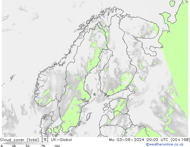 Wolken (gesamt) UK-Global Mo 03.06.2024 00 UTC