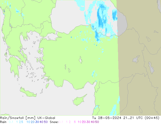 Rain/Snowfall UK-Global Ter 28.05.2024 21 UTC