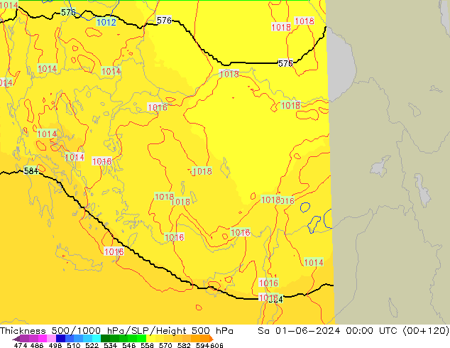 Thck 500-1000hPa UK-Global sam 01.06.2024 00 UTC