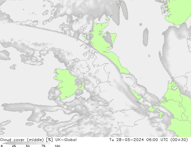 облака (средний) UK-Global вт 28.05.2024 06 UTC