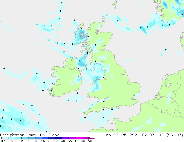Neerslag UK-Global ma 27.05.2024 03 UTC