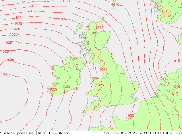 Yer basıncı UK-Global Cts 01.06.2024 00 UTC