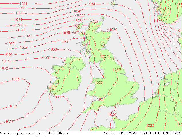 pressão do solo UK-Global Sáb 01.06.2024 18 UTC