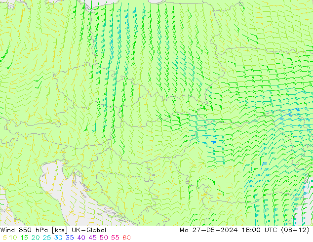 Wind 850 hPa UK-Global ma 27.05.2024 18 UTC