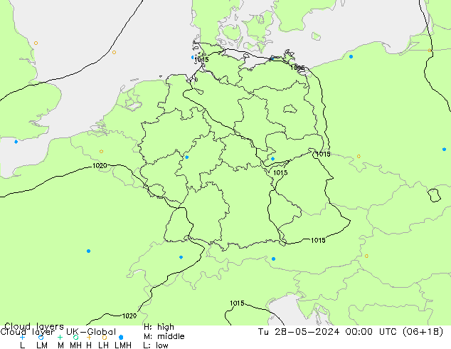 Cloud layer UK-Global Tu 28.05.2024 00 UTC