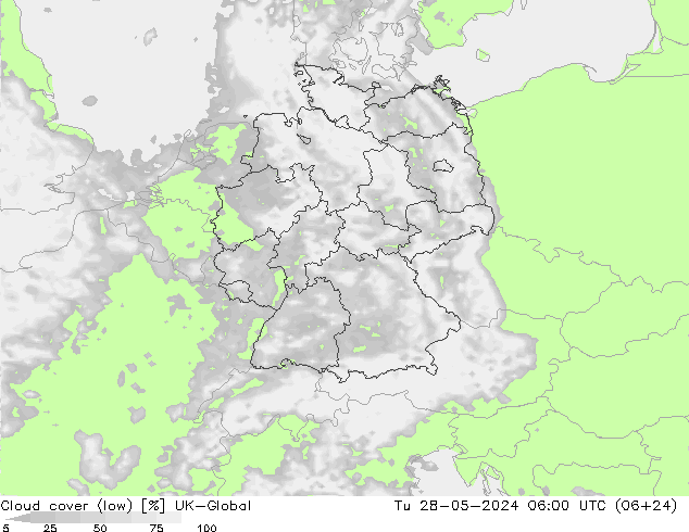 nízká oblaka UK-Global Út 28.05.2024 06 UTC