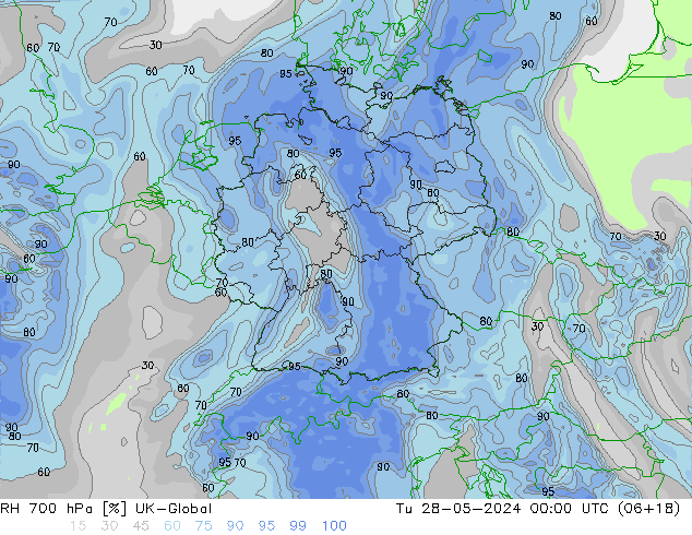 RV 700 hPa UK-Global di 28.05.2024 00 UTC