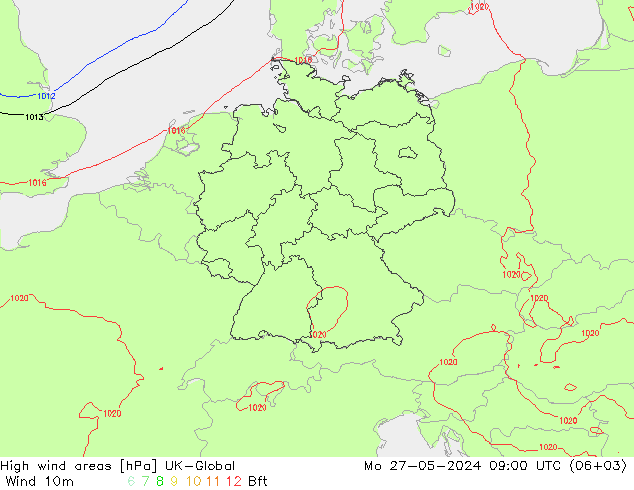 High wind areas UK-Global Seg 27.05.2024 09 UTC