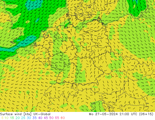 Wind 10 m UK-Global ma 27.05.2024 21 UTC