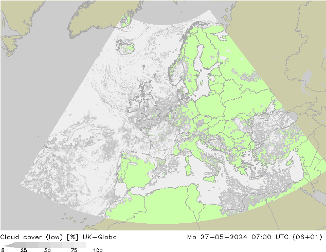 nízká oblaka UK-Global Po 27.05.2024 07 UTC