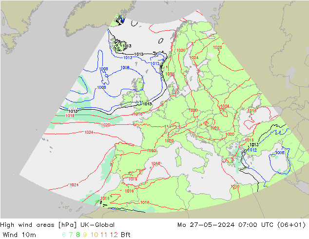 High wind areas UK-Global Mo 27.05.2024 07 UTC