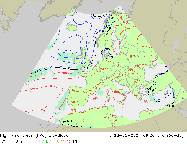 Izotacha UK-Global wto. 28.05.2024 09 UTC