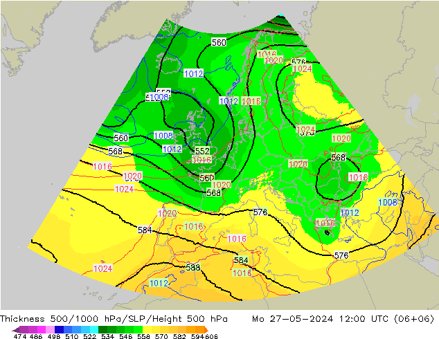 Thck 500-1000hPa UK-Global Seg 27.05.2024 12 UTC