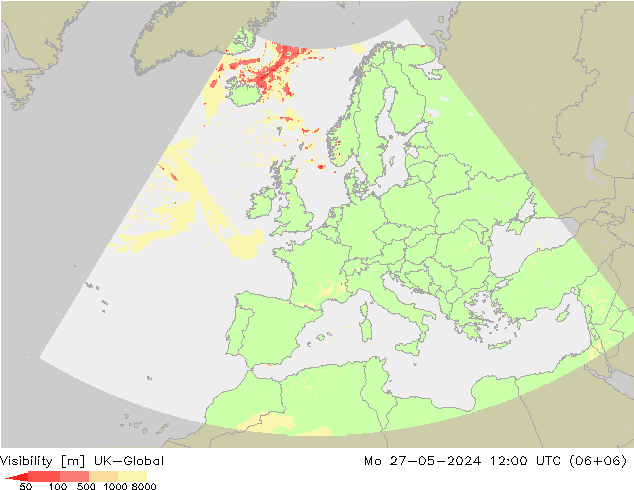 能见度 UK-Global 星期一 27.05.2024 12 UTC