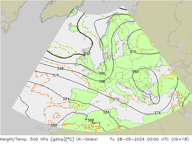 Géop./Temp. 500 hPa UK-Global mar 28.05.2024 00 UTC