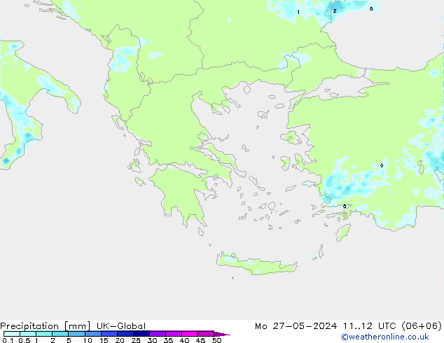 Yağış UK-Global Pzt 27.05.2024 12 UTC