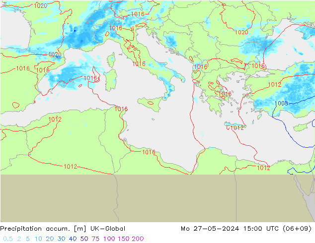 Precipitation accum. UK-Global Po 27.05.2024 15 UTC