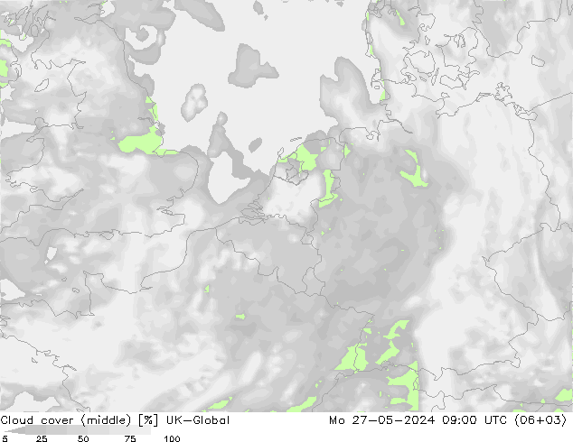Nubes medias UK-Global lun 27.05.2024 09 UTC