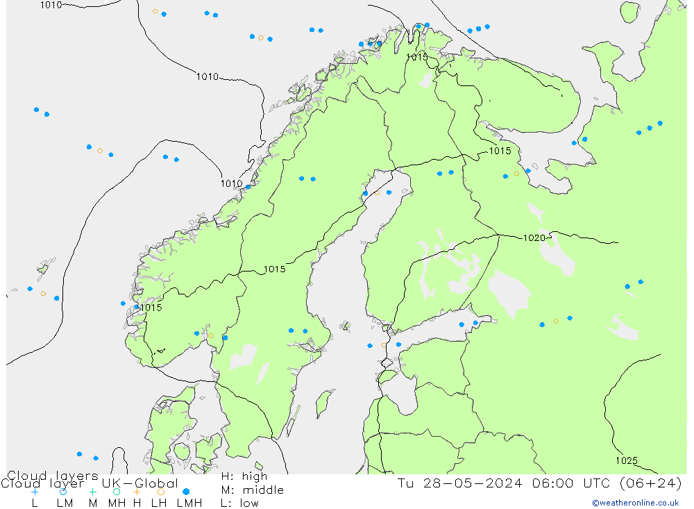 Cloud layer UK-Global Tu 28.05.2024 06 UTC