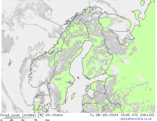 Cloud cover (middle) UK-Global Tu 28.05.2024 15 UTC