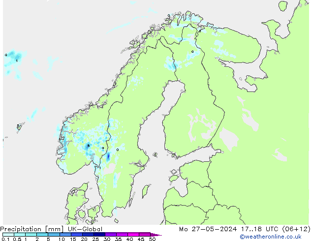 Precipitation UK-Global Mo 27.05.2024 18 UTC