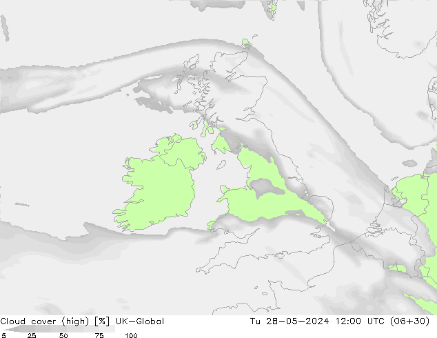 Bulutlar (yüksek) UK-Global Sa 28.05.2024 12 UTC