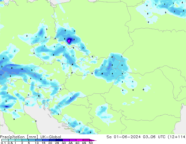 Neerslag UK-Global za 01.06.2024 06 UTC