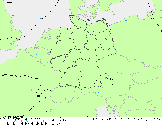 Cloud layer UK-Global  27.05.2024 18 UTC