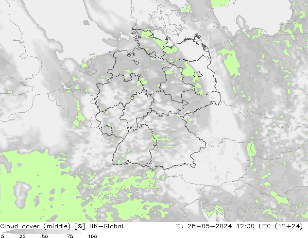 Wolken (mittel) UK-Global Di 28.05.2024 12 UTC