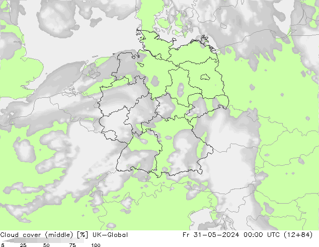 Nuages (moyen) UK-Global ven 31.05.2024 00 UTC