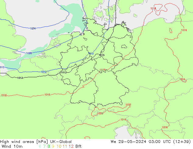 High wind areas UK-Global We 29.05.2024 03 UTC