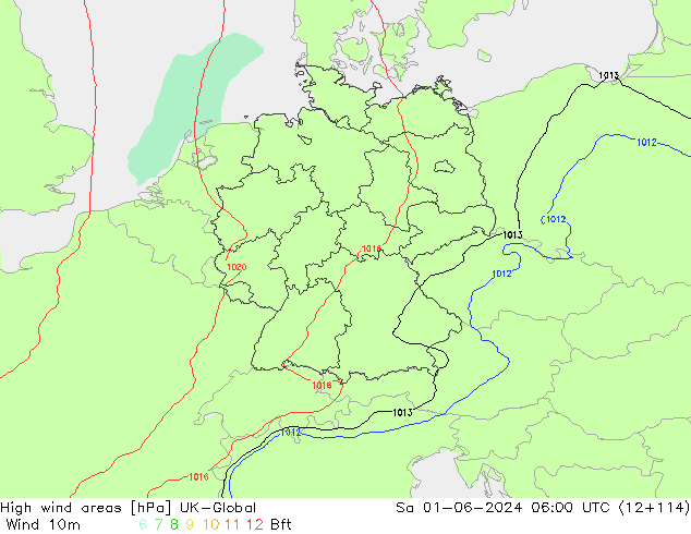 High wind areas UK-Global sam 01.06.2024 06 UTC
