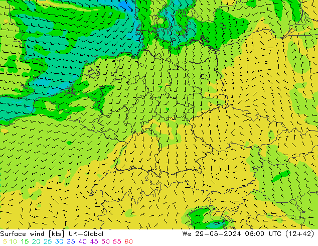 ветер 10 m UK-Global ср 29.05.2024 06 UTC