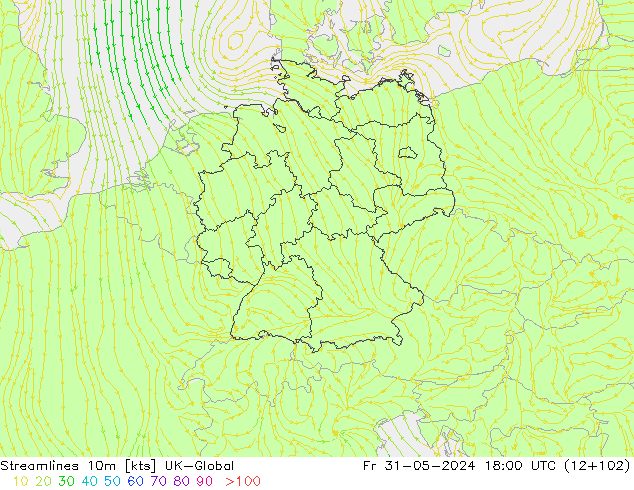 ветер 10m UK-Global пт 31.05.2024 18 UTC