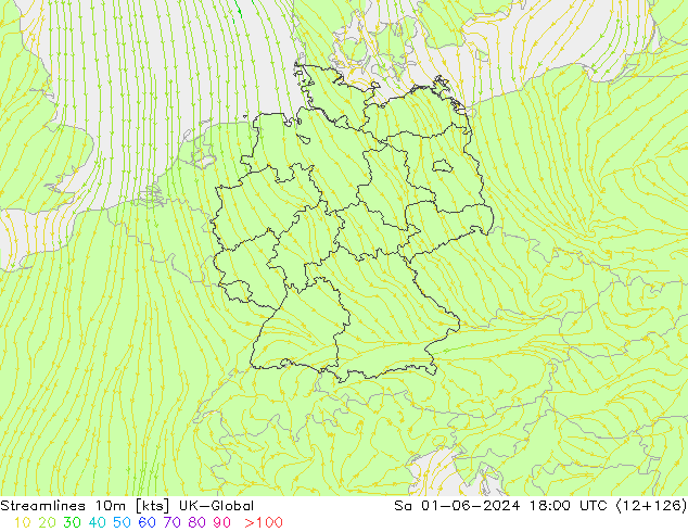 Streamlines 10m UK-Global Sa 01.06.2024 18 UTC