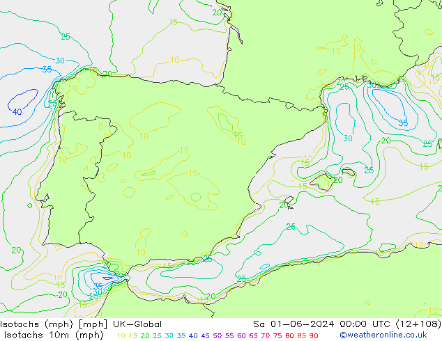 Isotachs (mph) UK-Global Sa 01.06.2024 00 UTC
