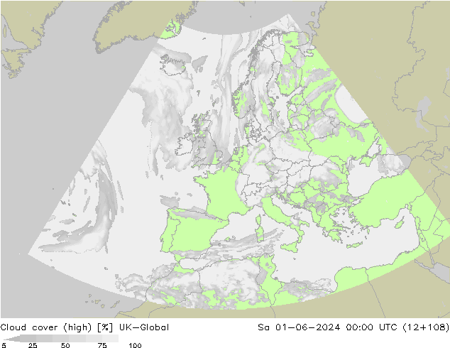 Cloud cover (high) UK-Global Sa 01.06.2024 00 UTC