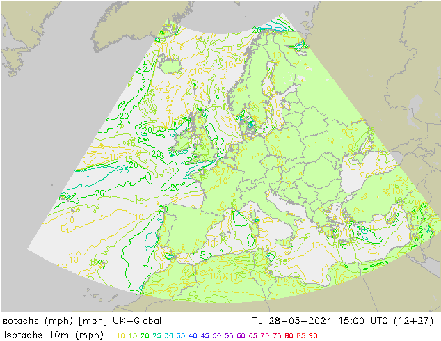 Izotacha (mph) UK-Global wto. 28.05.2024 15 UTC