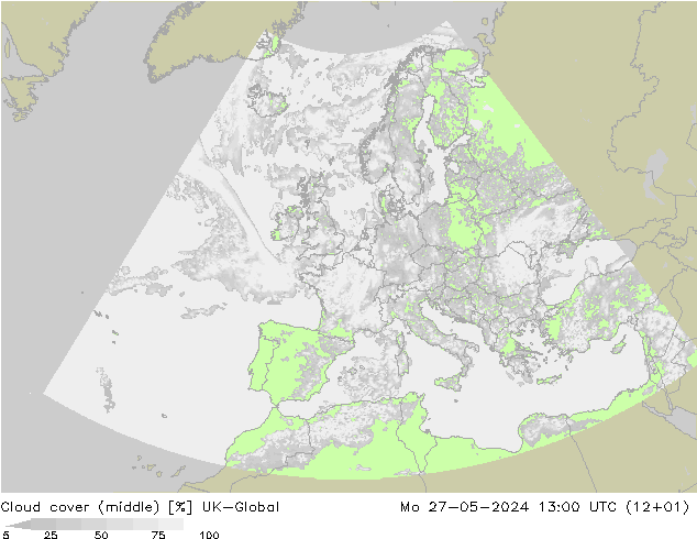 Nubes medias UK-Global lun 27.05.2024 13 UTC