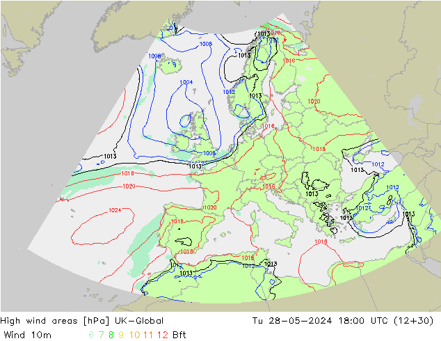 High wind areas UK-Global mar 28.05.2024 18 UTC