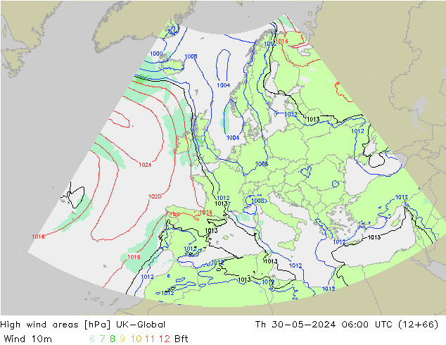 High wind areas UK-Global gio 30.05.2024 06 UTC