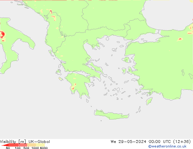 Dohlednost UK-Global St 29.05.2024 00 UTC