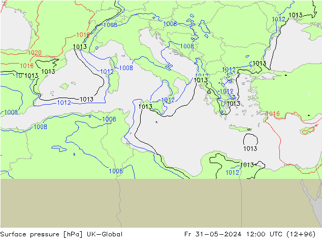 Yer basıncı UK-Global Cu 31.05.2024 12 UTC