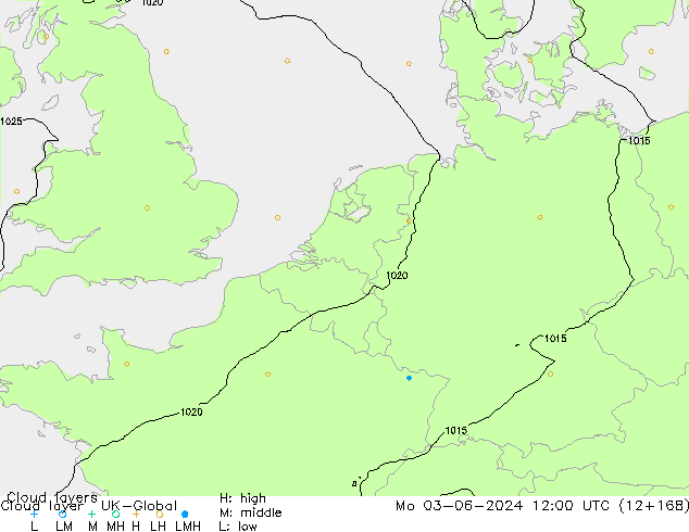 Cloud layer UK-Global пн 03.06.2024 12 UTC